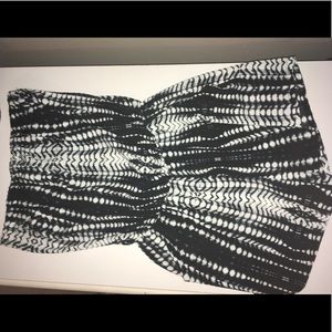 B&W tie dye romper